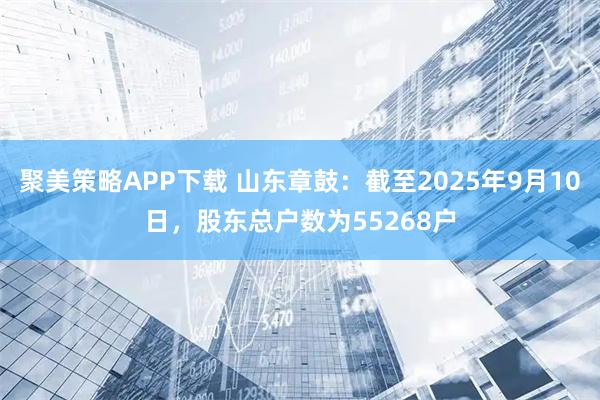 聚美策略APP下载 山东章鼓：截至2025年9月10日，股东总户数为55268户